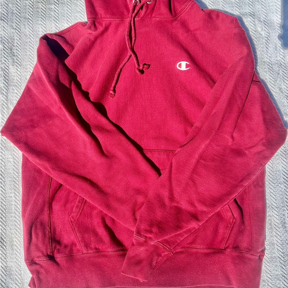 Champion Men's Maroon Hoodie